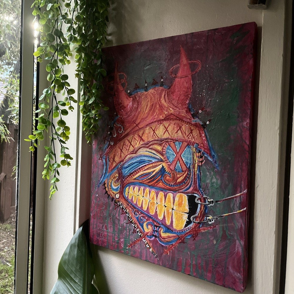 “cured” Original acrylic art painting