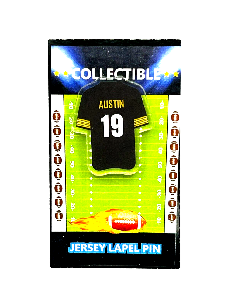 Pittsburgh Steelers Calvin Austin Jersey Lapel Pin - Classic NFL Collectible