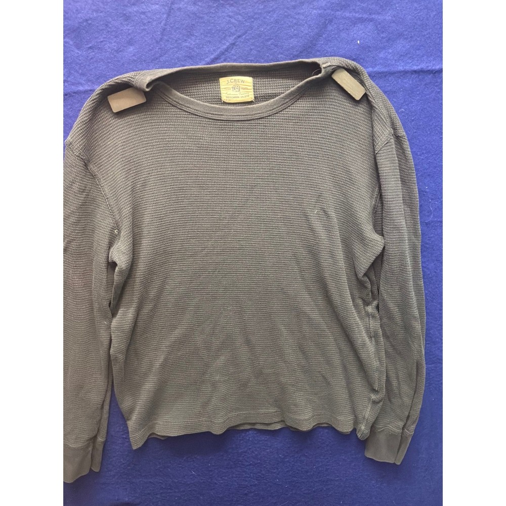 Gorpcore Mens J. Crew Vintage Thermal Shirt S Gray