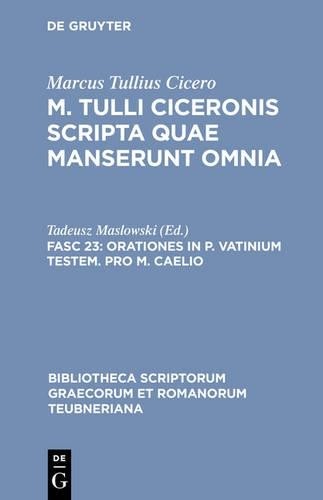 Marcus Tullius Cicero Scripta Quae Manserunt Omnia, fasc. 23 (Hardback)