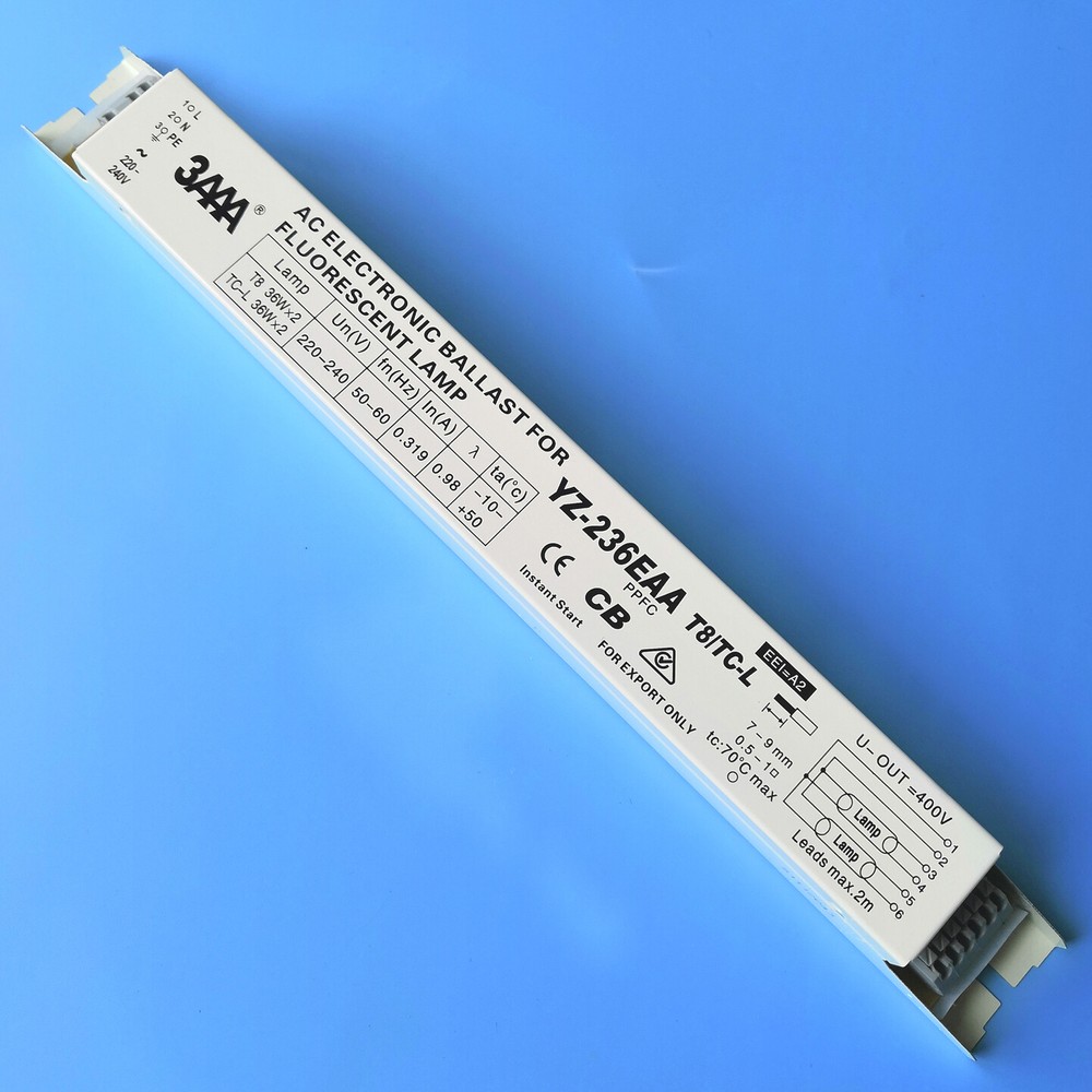 3AAA YZ-236EAA 220V T8 36Wx2 TC-L 36WX2 Fluorescent Lamp Electronic Ballasts