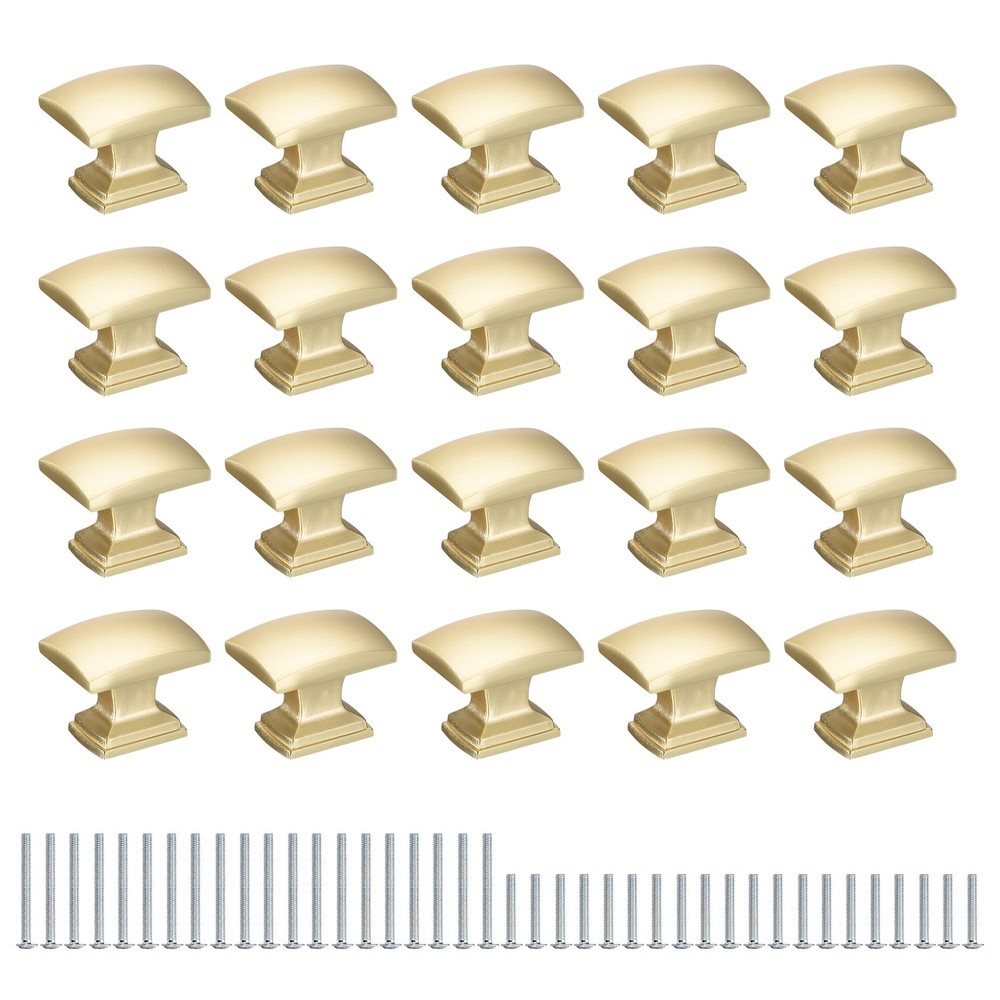 20 Pack Cabinet Knobs, 1.15 Inch(29mm) Dresser Knob, Drawer Pulls, Gold