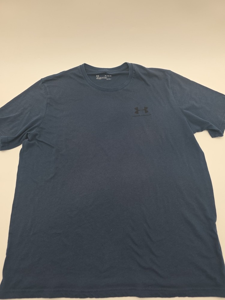 Under Armour T-Shirt Men XLarge Logo Tee Blue .#44849