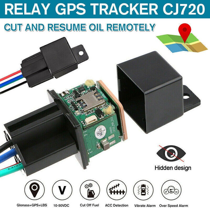 GPS Car Tracker Real Time Device Locator Remote Control Anti-theft Device 10-40V