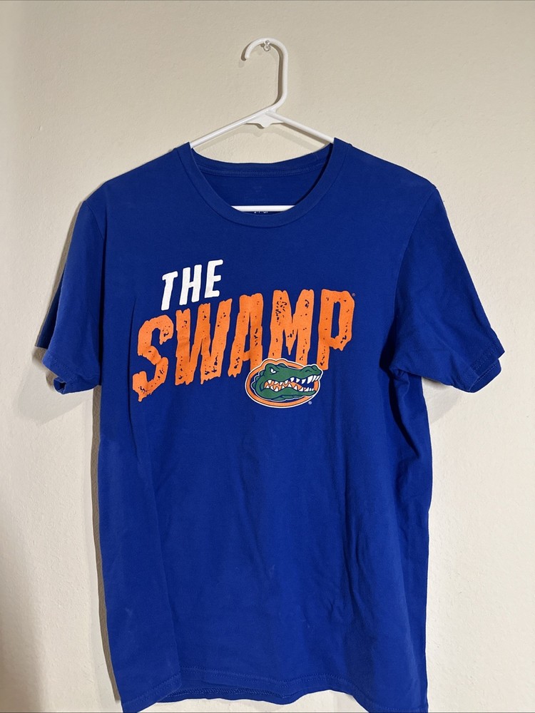Florida Gators Shirt Sz S Small Men's T-Shirt Blue The Swamp Short Sleeve Cotton