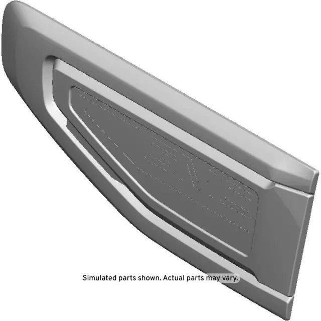 Genuine GM Galvano Silver Front Driver Side Fender Ornamentation Vent 84719441