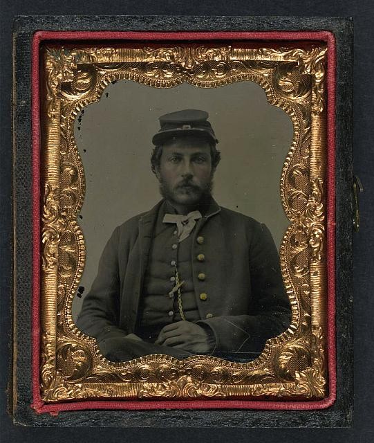 Unidentified Soldier,Union Uniform,Forage Cap,American Civil War,1861-1865 7