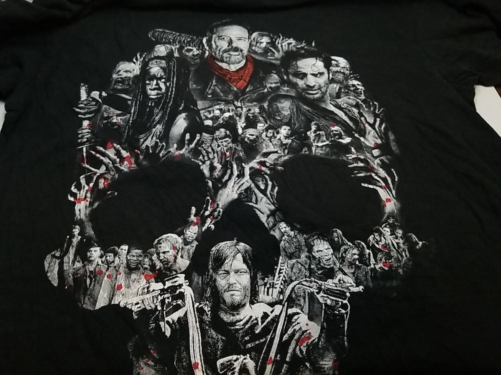 The Walking Dead Delta Mens Black T Shirt Short Sleeve Graphic Print Medium