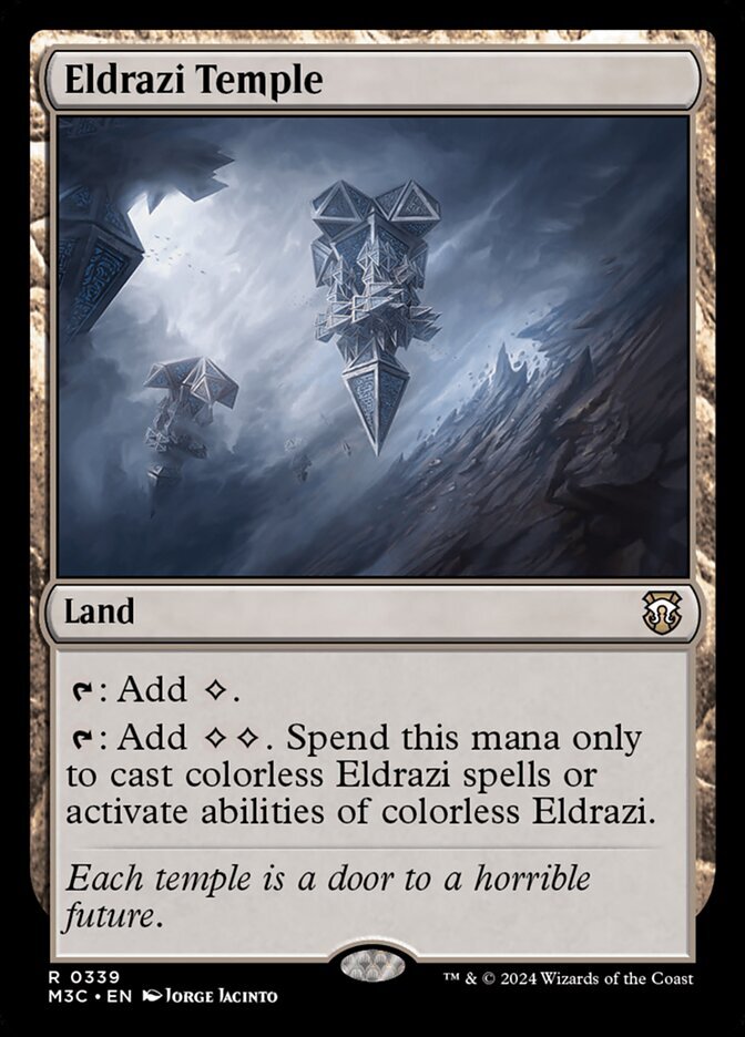 MTG Magic the Gathering Eldrazi Temple (339/782) Modern Horizons 3 Commander LP
