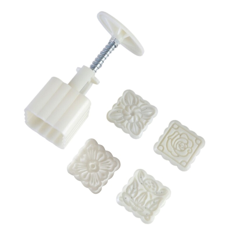 ABS Mooncake Mold Cookie Stamp for Traditional Festival Baking-image