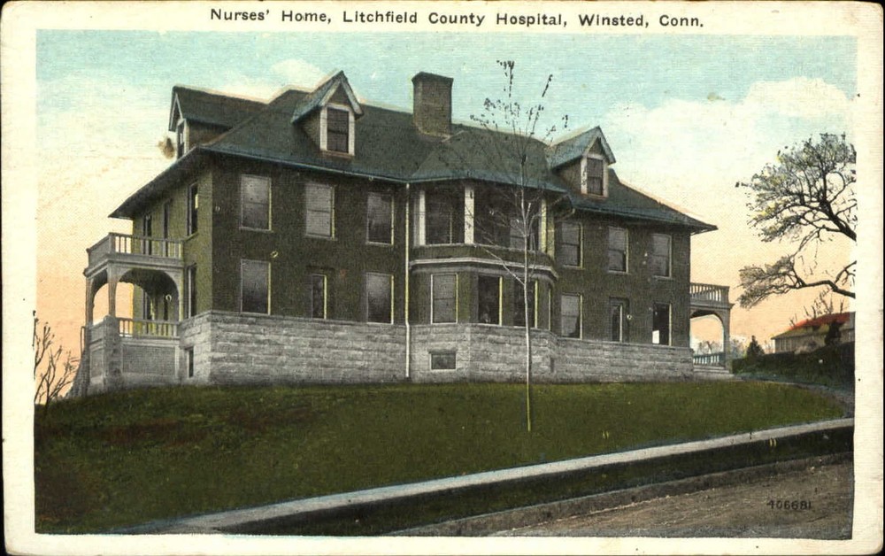 Nurses' Home Litchfield County Hospital Winsted Connecticut CT medicine 1930s