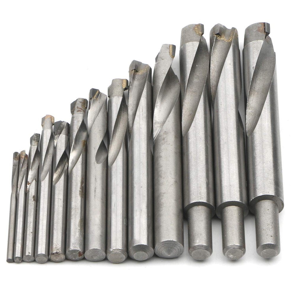 Drill Bit Set 13 pcs Tungsten Steel Cemented Carbide Twist Drill Bits, Metal ...