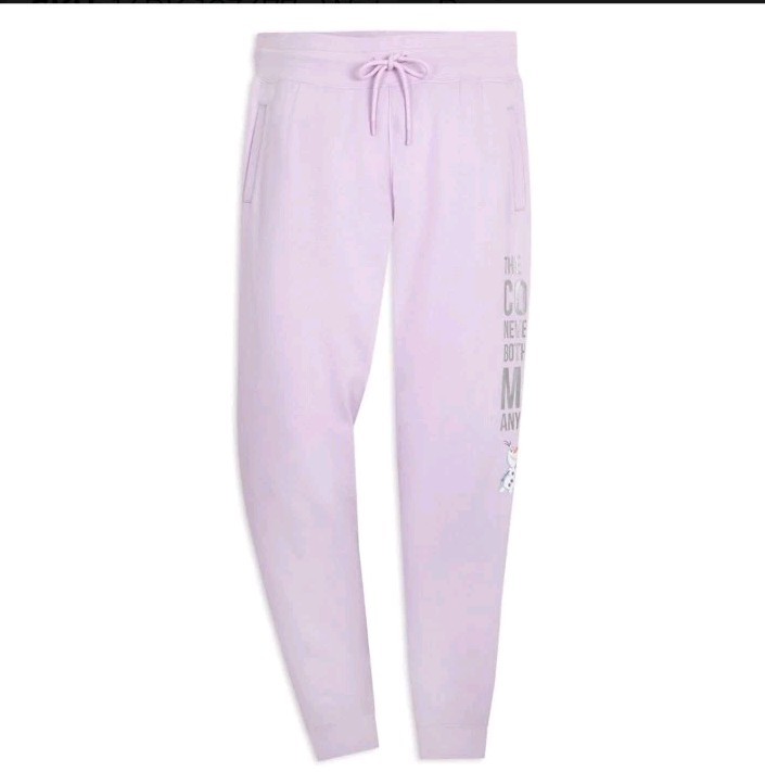Disney Sweatpants Women’s Lilac/Purple Frozen Olaf Large Joggers 1X
