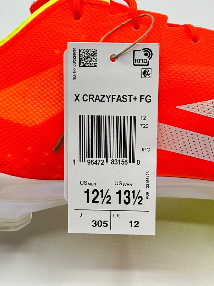 Adidas X Crazyfast+ FG Mens Soccer Cleats Sizes 7-13 in Energy Citrus Pack