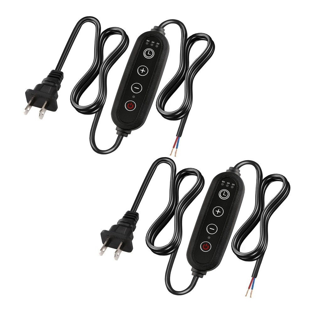 Lamp Dimmer Switch with Cord, Plug-in Dimmer 110-120V Indoor Timer Power Cabl...