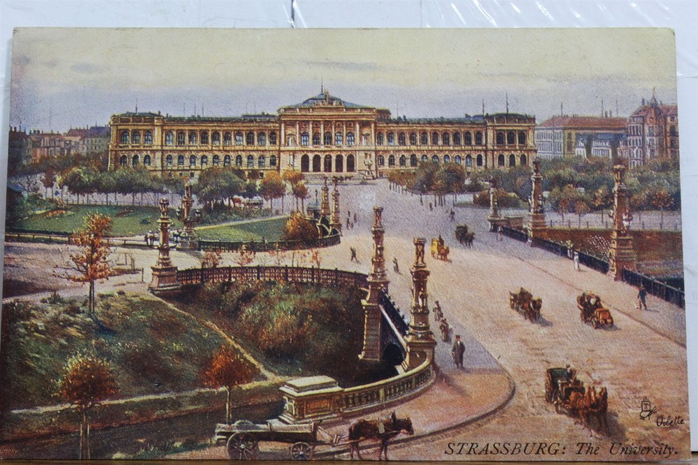 France Alsace Lorraine Strassburg University Postcard Old Vintage Card View Post