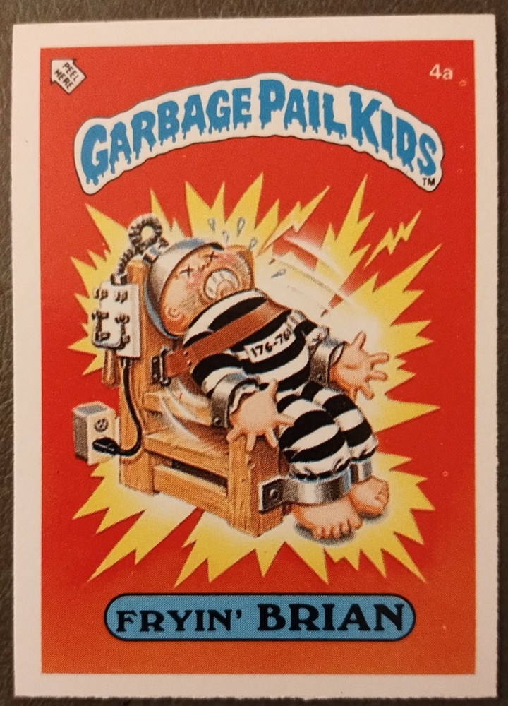 Garbage Pail Kids OS1 1985 - UK mini - Fryin' Brian 4a - NM-MT - Matte - VINTAGE