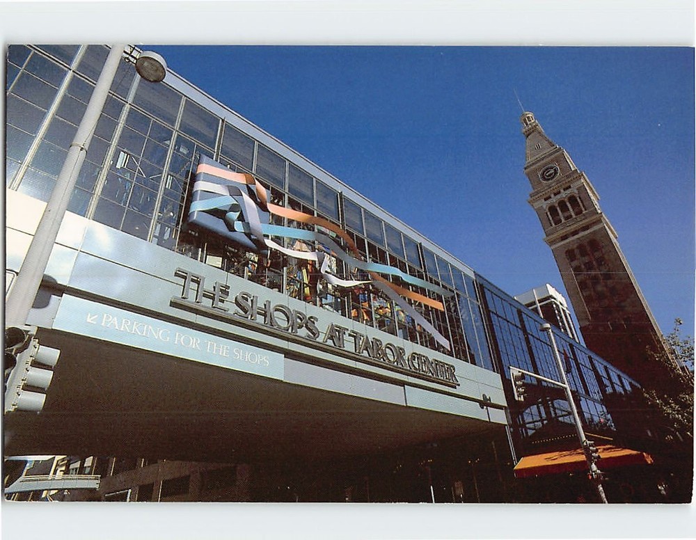 Postcard Tabor Center & D&F Tower Denver Colorado USA