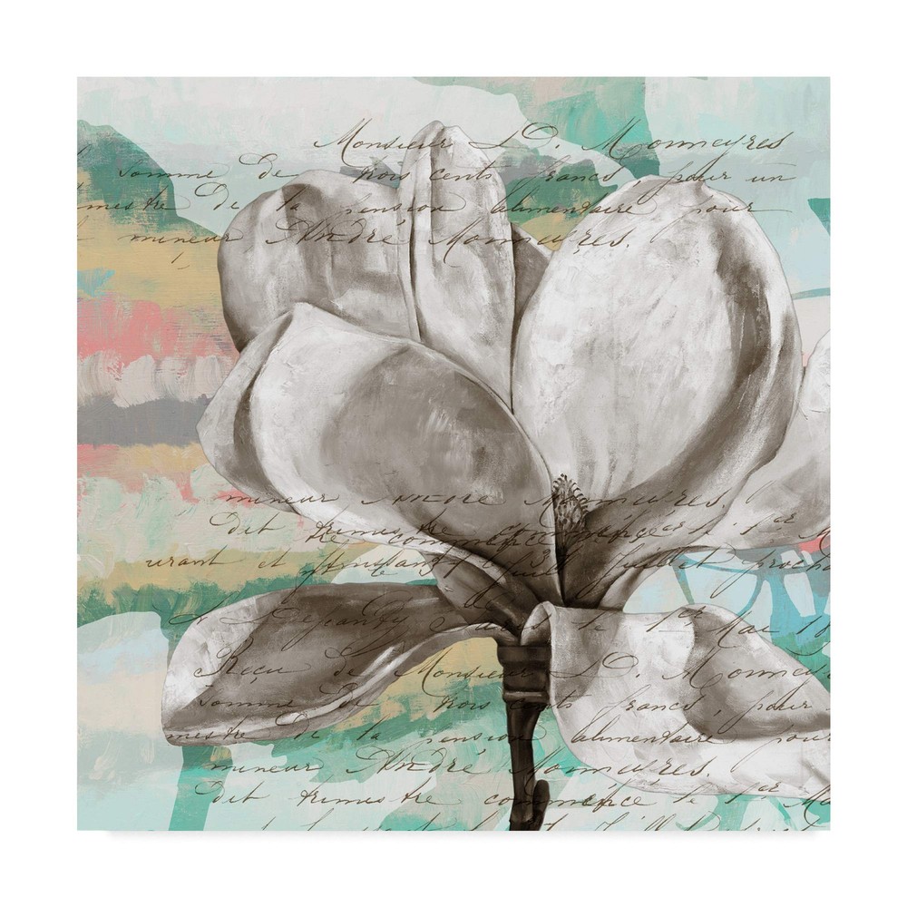 18x18 Nc Pastel Magnolias Art Print by Jennifer Goldberger