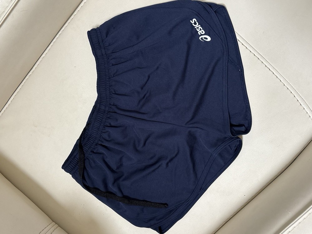 Asics Women’s Blue Athletic Lined Elastic Waist Running Gym Shorts Size Small