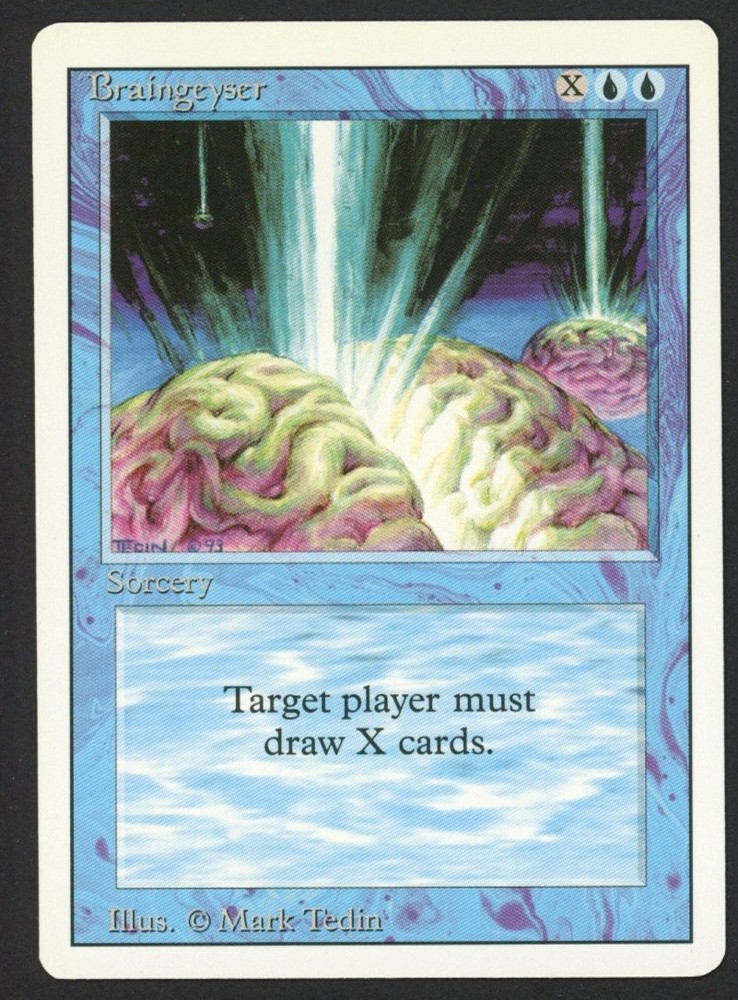 ***Braingeyser*** MTG Revised Magic Kid Icarus