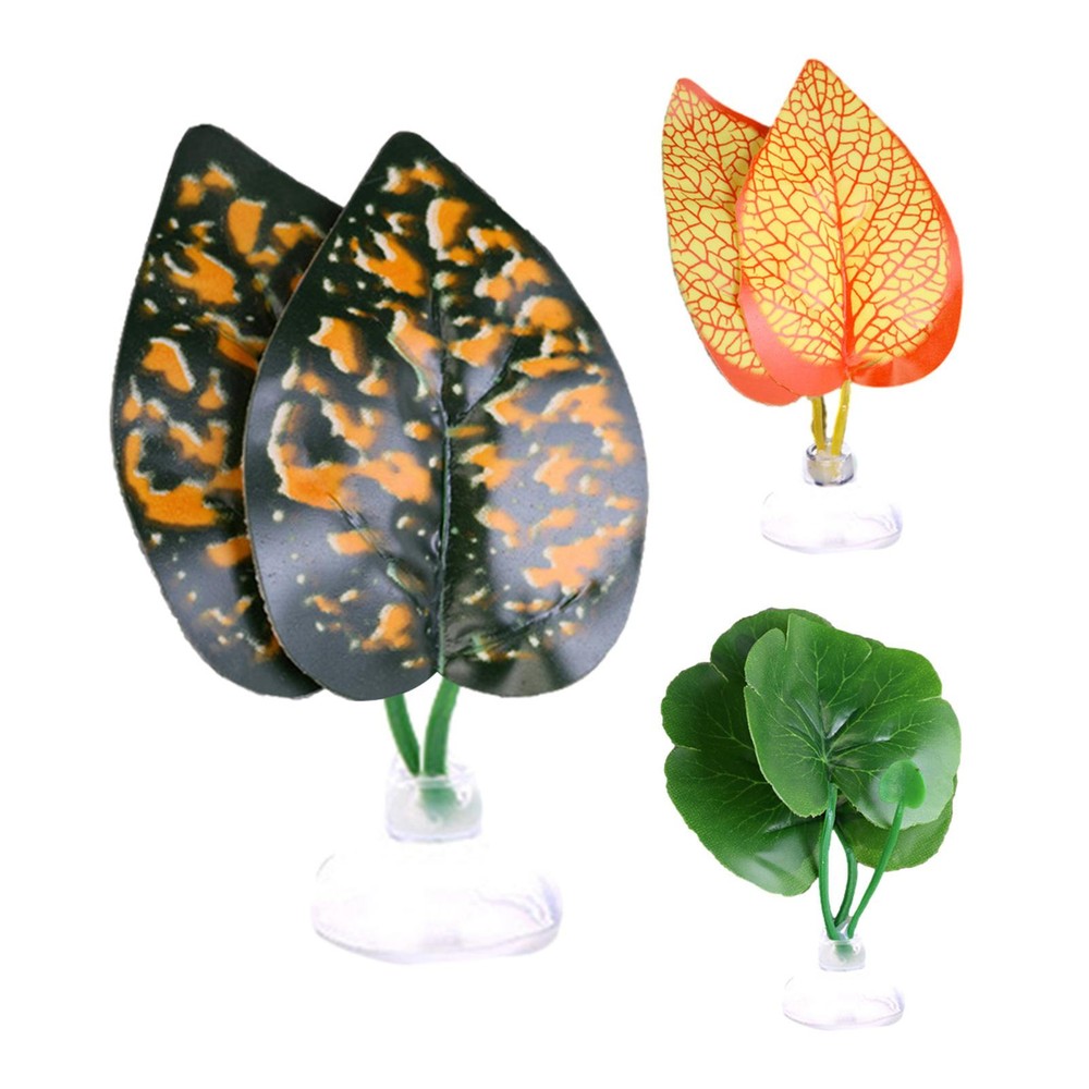 Betta Fish Leaf Fake Betta Leaves Hammock For Tank Leaf Pad With Suction Cup