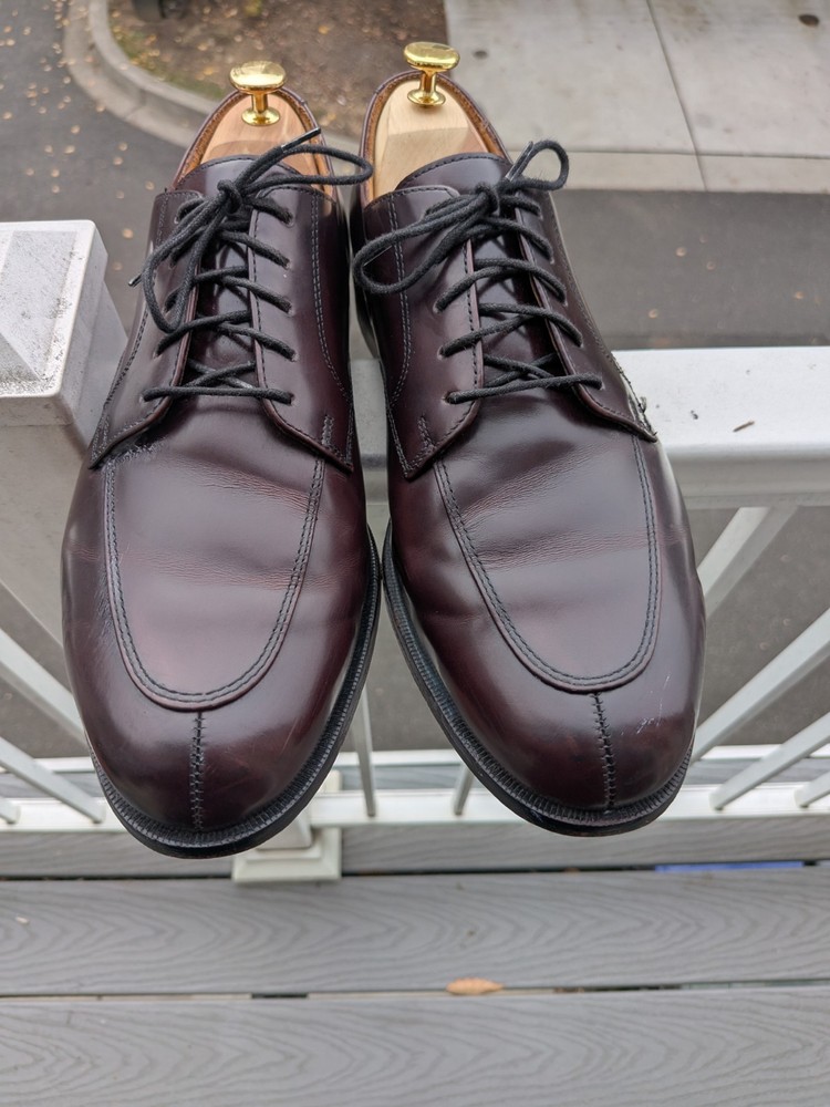 Cole Haan Shoes Mens 10D  Dress Derby Split Toe  Brown Leather