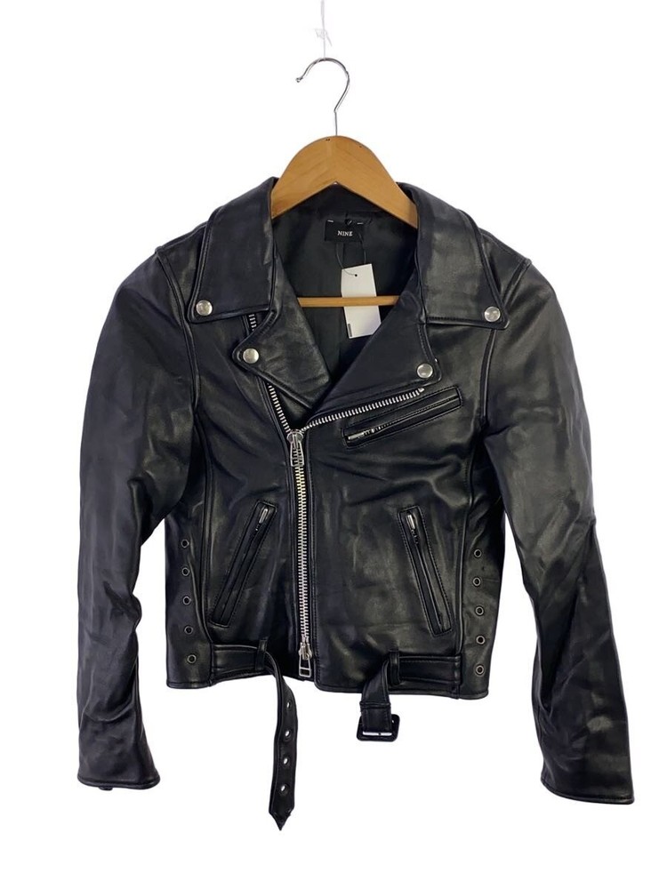 Nine Double Riders Jacket/0/Sheep Leather/Blk/22238716 51801