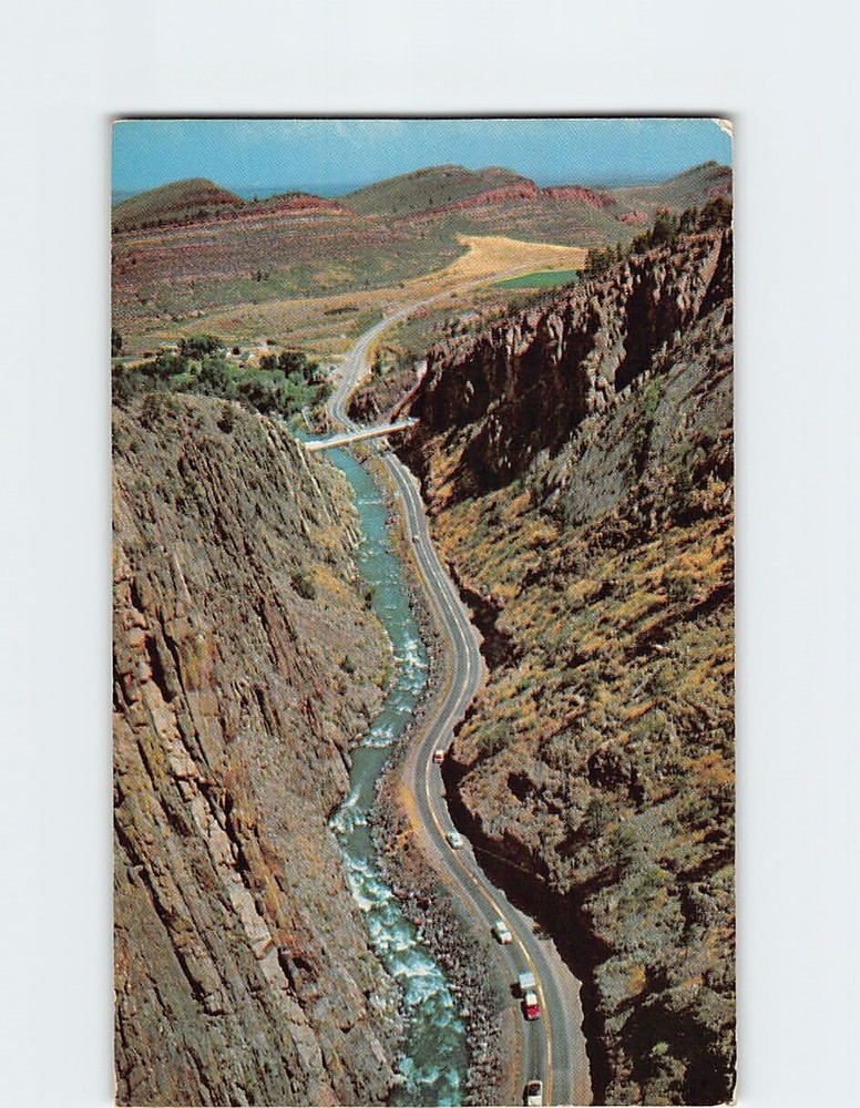 Postcard Aerial View Big Thompson Canyon Colorado USA