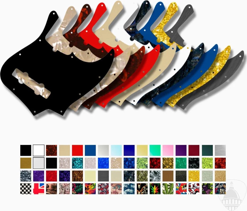 Custom WD Pickguard for American Fender 5-String Jazz Bass