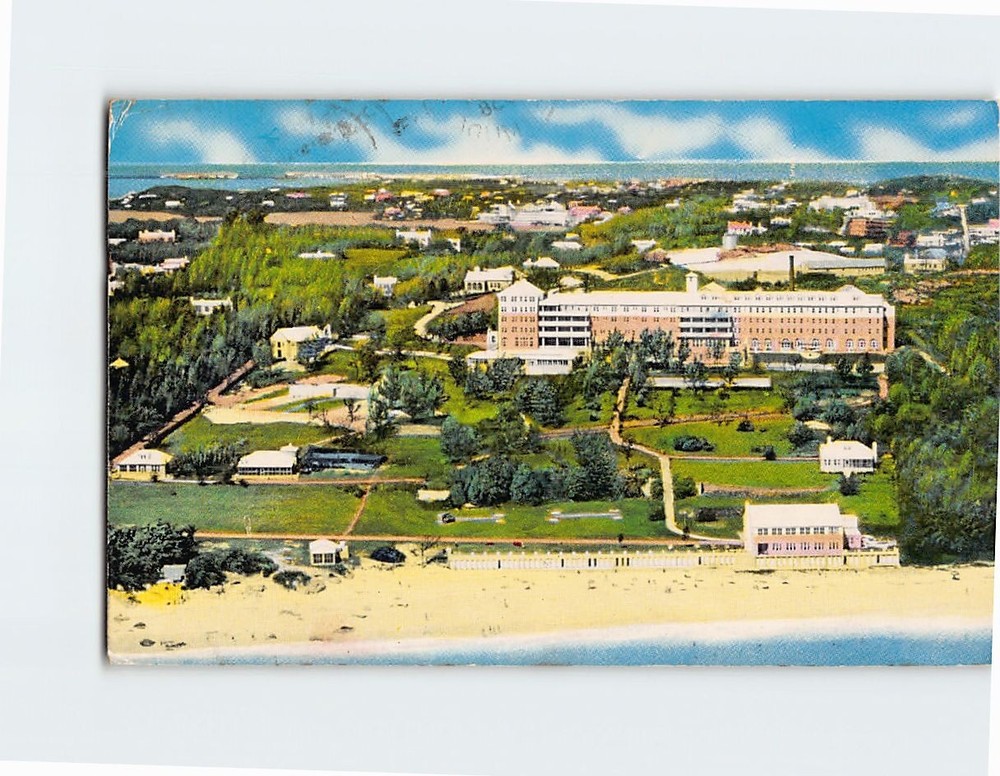 Postcard Elbow Beach Surf Club Paget Bermuda
