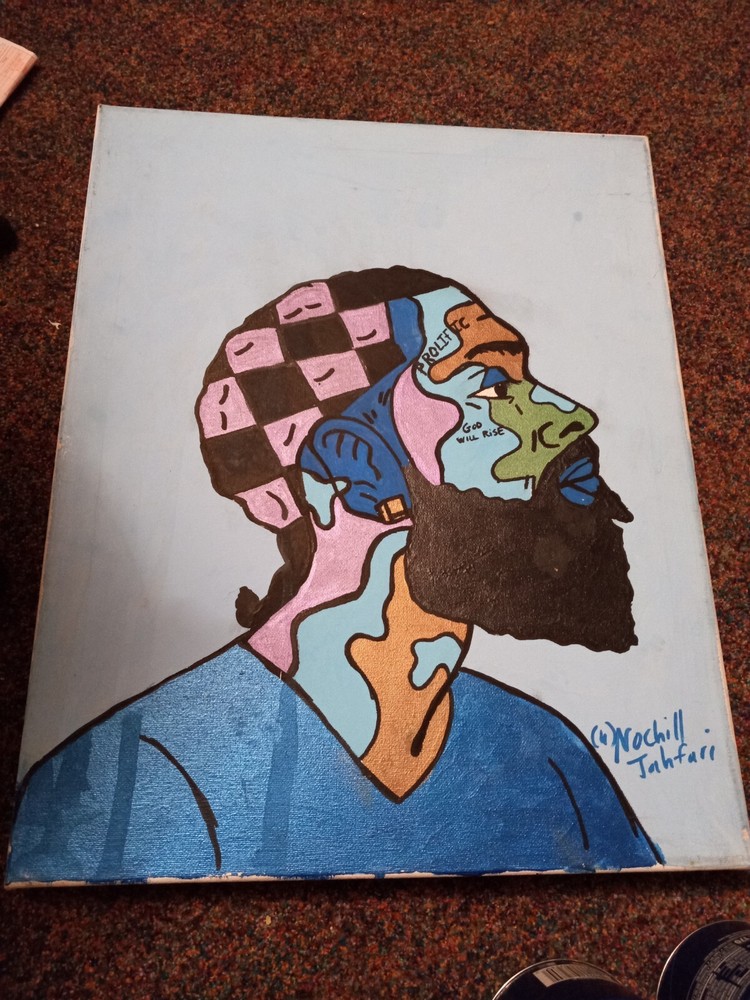 Nipsey Hussle Mural Canvas Painting 16x20