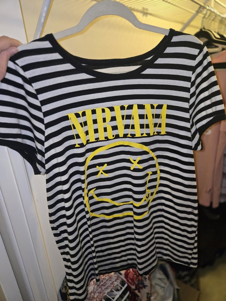 Torrid Nirvana Women’s Striped Shirt Size 1  Preowned