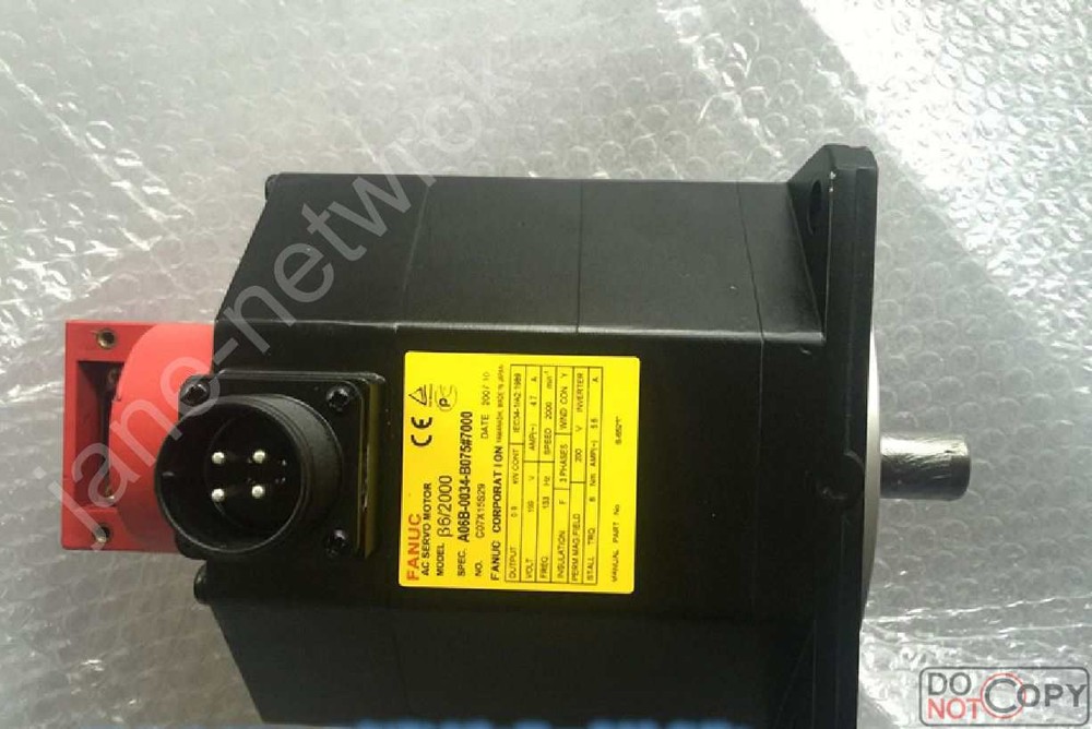 1PCS 100% test A06B-0034-B075#7000 with warranty（by DHL/Fedex）