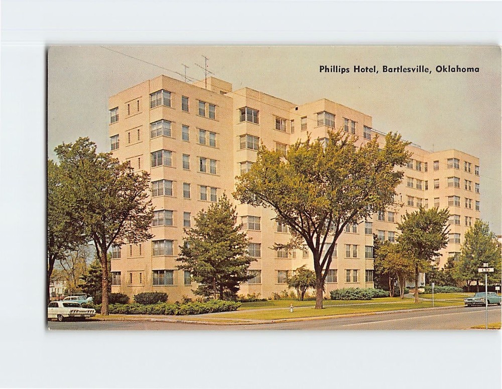 Postcard Phillips Hotel Bartlesville Oklahoma USA