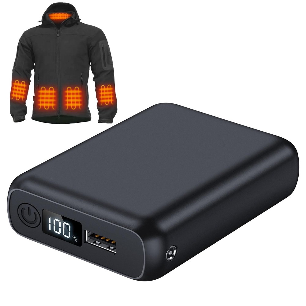 12V 18400mAh Rechargeable Battery Pack for Heated Jackets