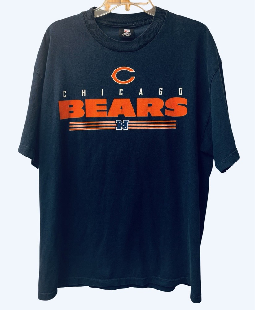Vintage Chicago Bears T-Shirt Mens 2X NFL Football Navy Blue