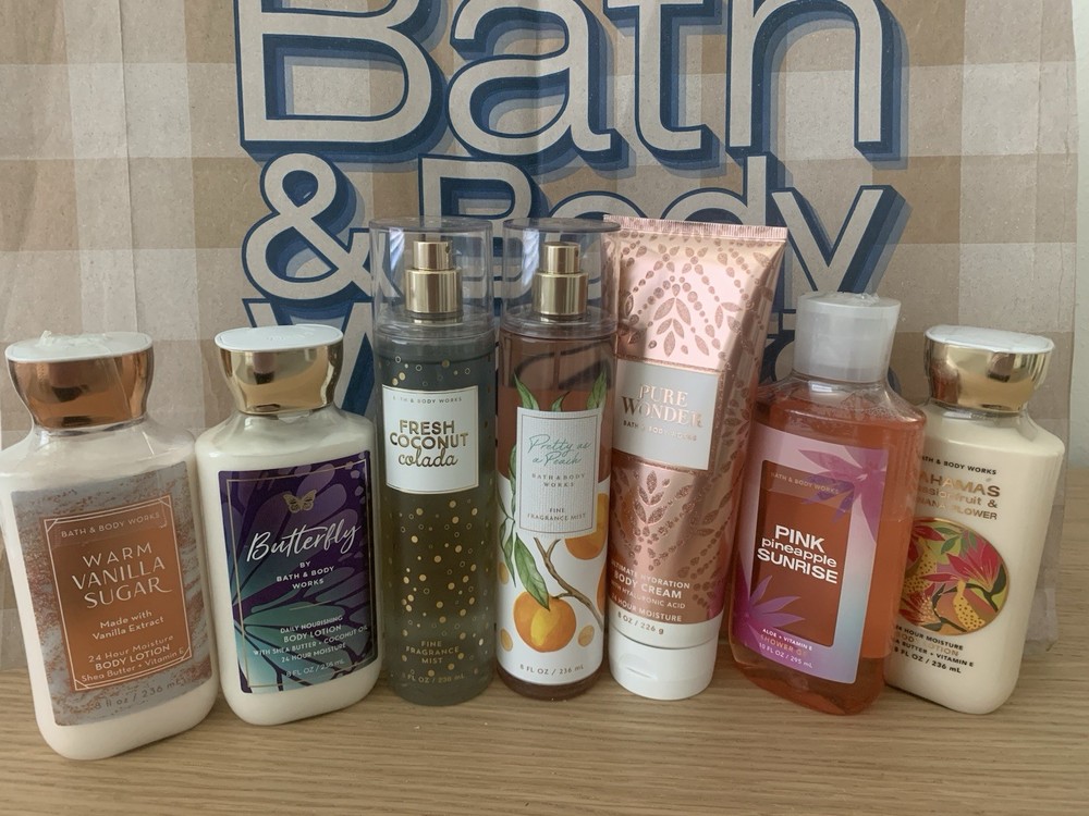 Lot of 7 Bath And Body Various Items All New
