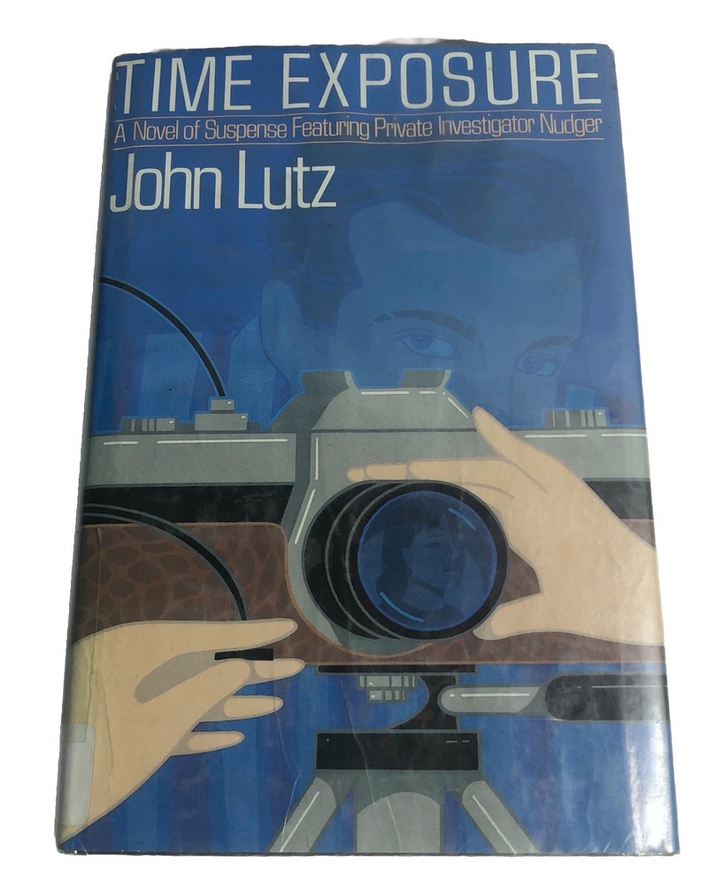 Time Exposure Book by John Lutz (1989) First Edition Hardcover Ex-Library