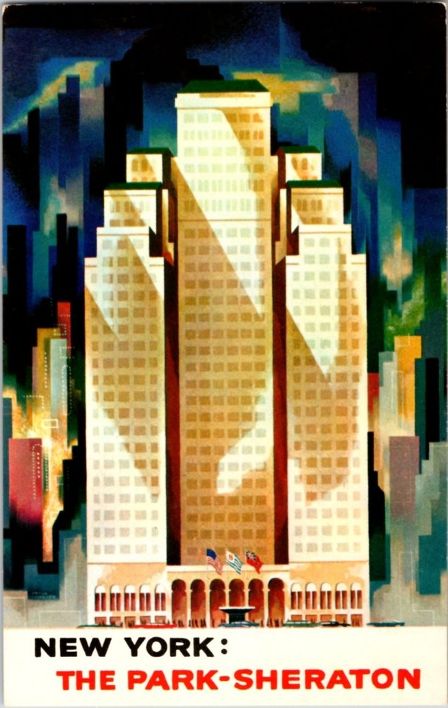 Pre-1980 PARK SHERATON HOTEL New York City NY m/14 BK0203