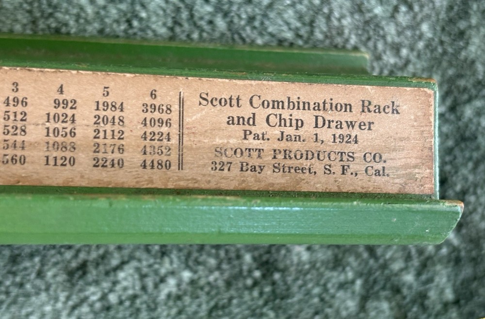 Set Of 4 1924 Antique Mah Jong Racks