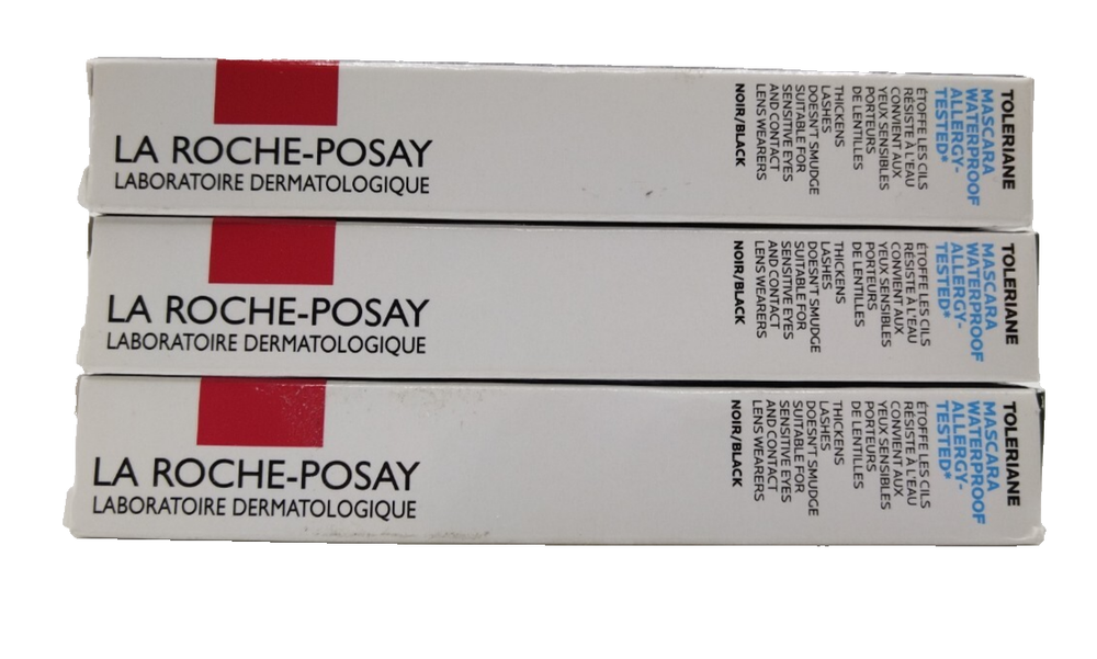 3X! La Roche Posay Mascara TOLERIANE Waterproof Black 7.6 ml