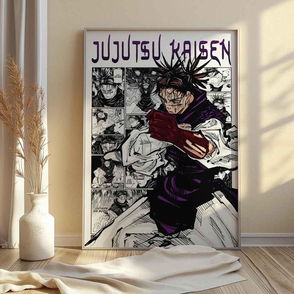 Choso Poster Jujutsu Kaisen Matte Character Print Manga Wall Art All Sizes