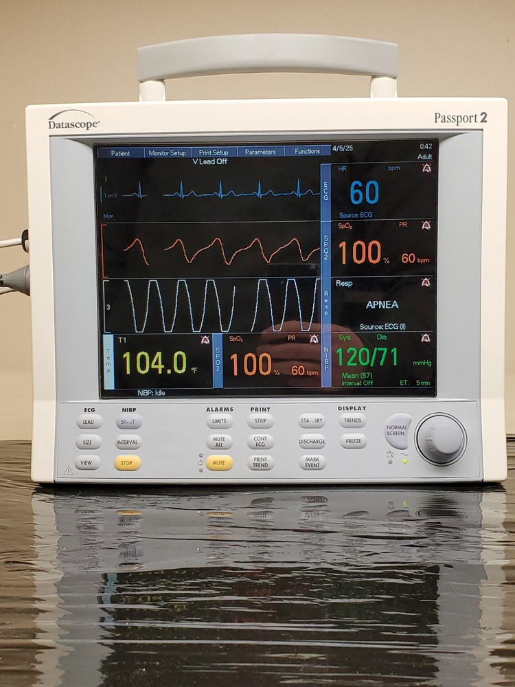 Datascope Passport 2 Patient Monitor Tested 4 accessories