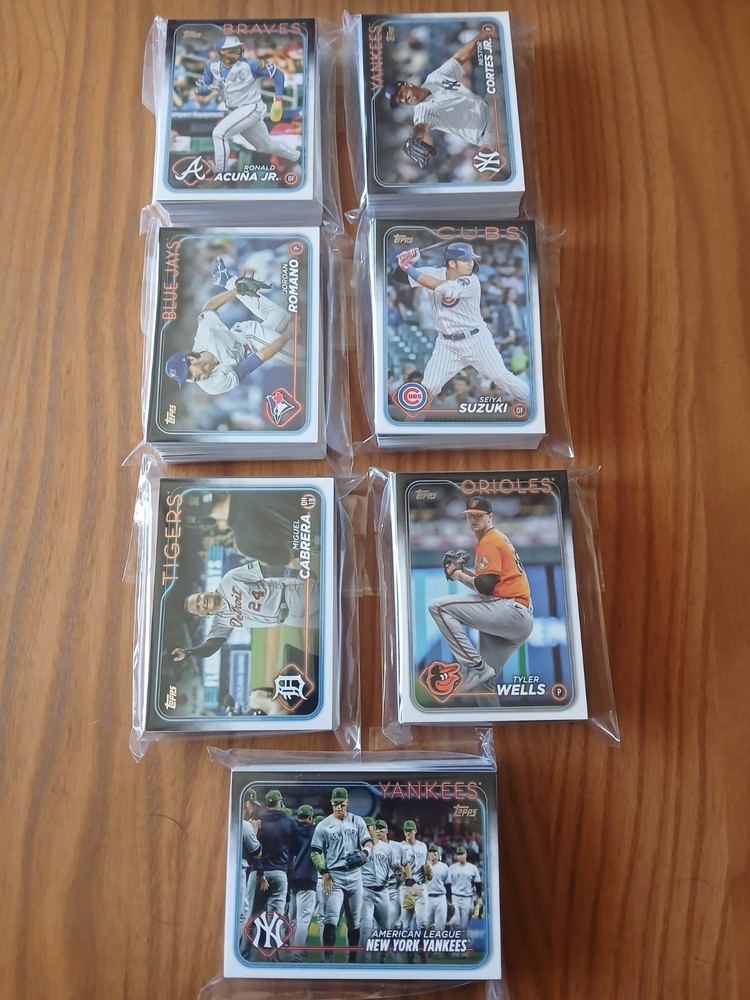 2024 Topps Series 1 Complete Set  ELLY DE LA CRUZ JASSON DOMINGUEZ RC - 1 to 350