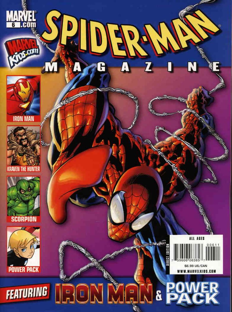 Spider-Man Magazine (2nd Series) #6 VF/NM; Marvel | Iron Man Power Pack - we com