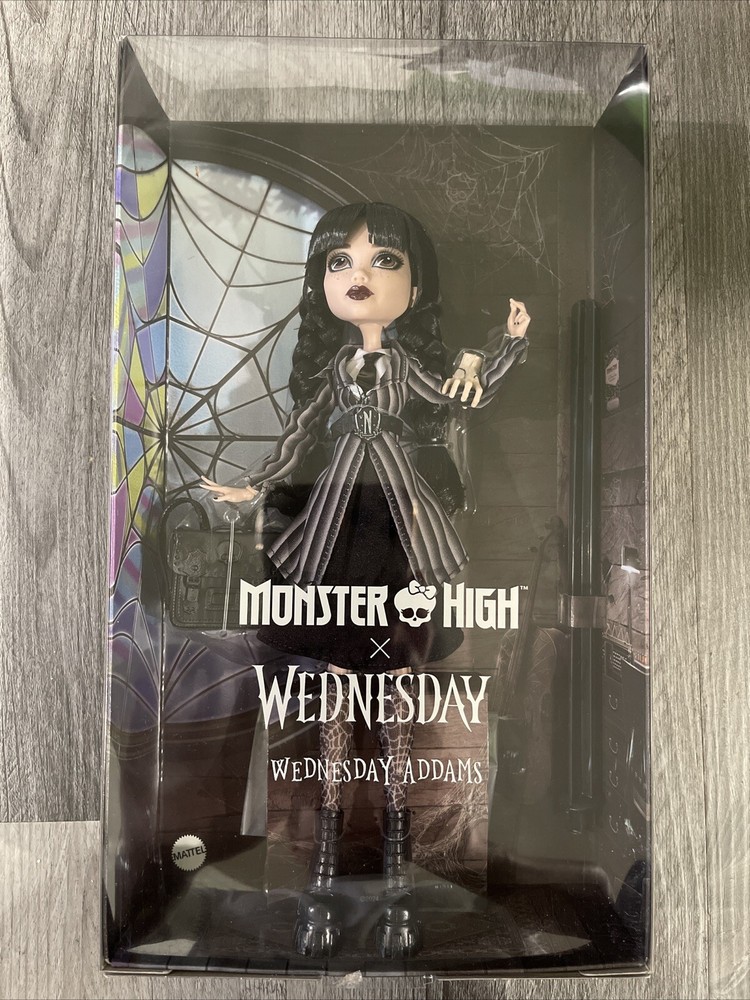 NEW IN BOX | Monster High Wednesday Addams Fashion Doll with accessories.