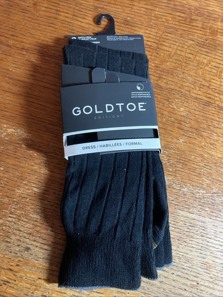 Gold Toe Mens Dress Socks Size 6-12.5 Brand New X2