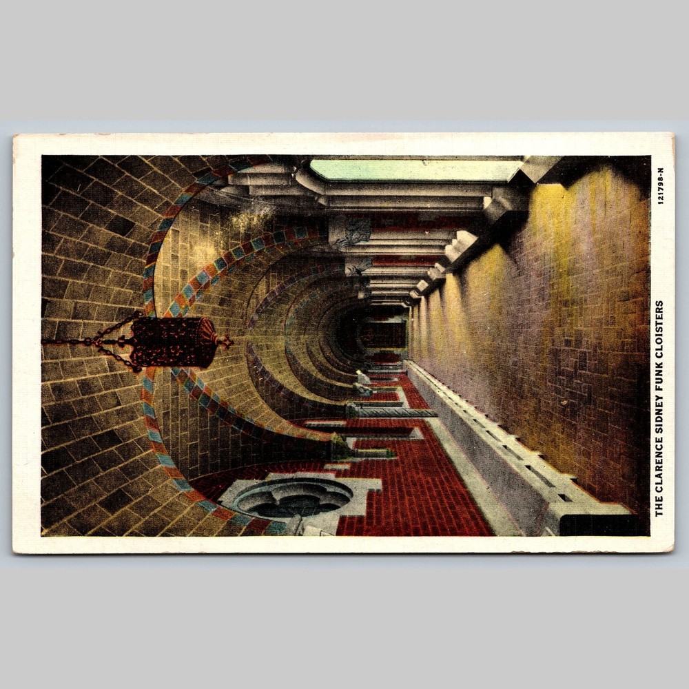 Postcard Chicago Theological Seminary Cloisters Illinois