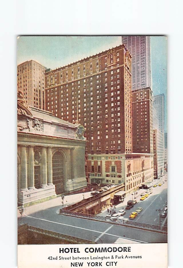 Postcard Hotel Commodore Manhattan NYC New York City USA North America